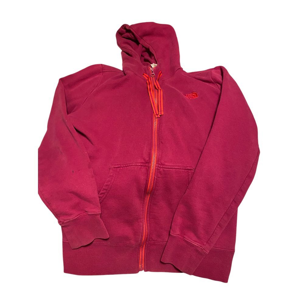 The‎ North Face Women's Full Zip Hoodie Sweatshirt Classic Logo Pink Size M